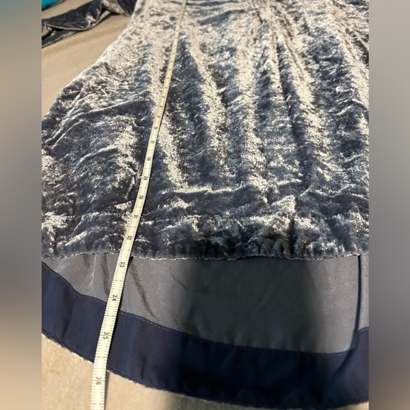 Anthropologie Velour Blouse Dress/ Blue/ Size S - Picture 6 of 8